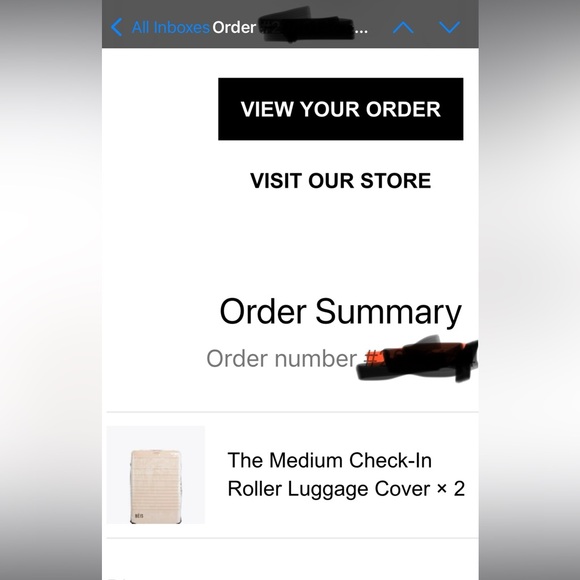 Beis Clear Luggage Cover for medium check in - Picture 4 of 5